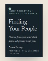 The cover of Finding Your People, a printable guide by Anna Kemp &mdash; a preview of the layout.